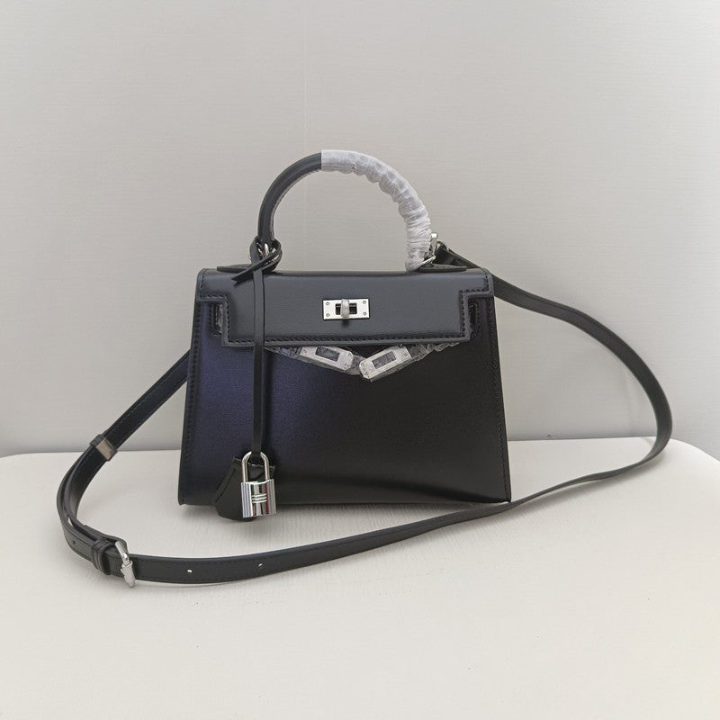 Women's Leather Second Generation Kelly Sier Glossy Handbags