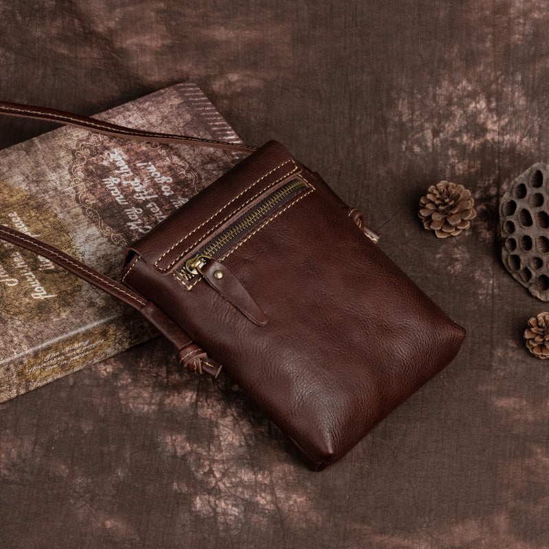 Women's Ancient Hipster Genuine Leather Retro Artistic Crossbody Bags