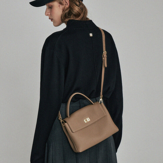 Women's Genuine Leather Fashion First Layer Cowhide Small Square Bags