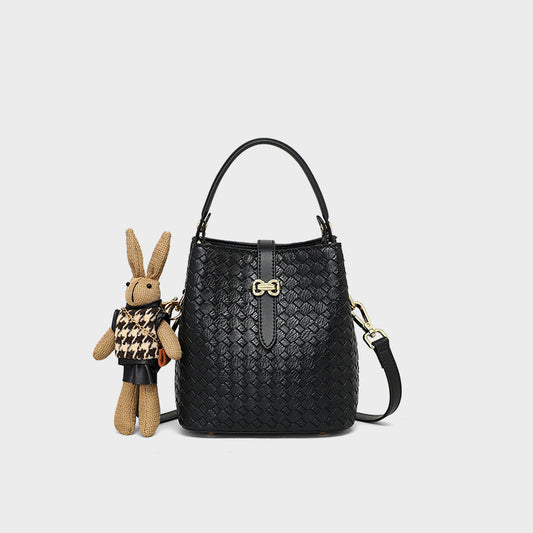 Women's Summer Genuine Leather High-grade Woven Crossbody Bags
