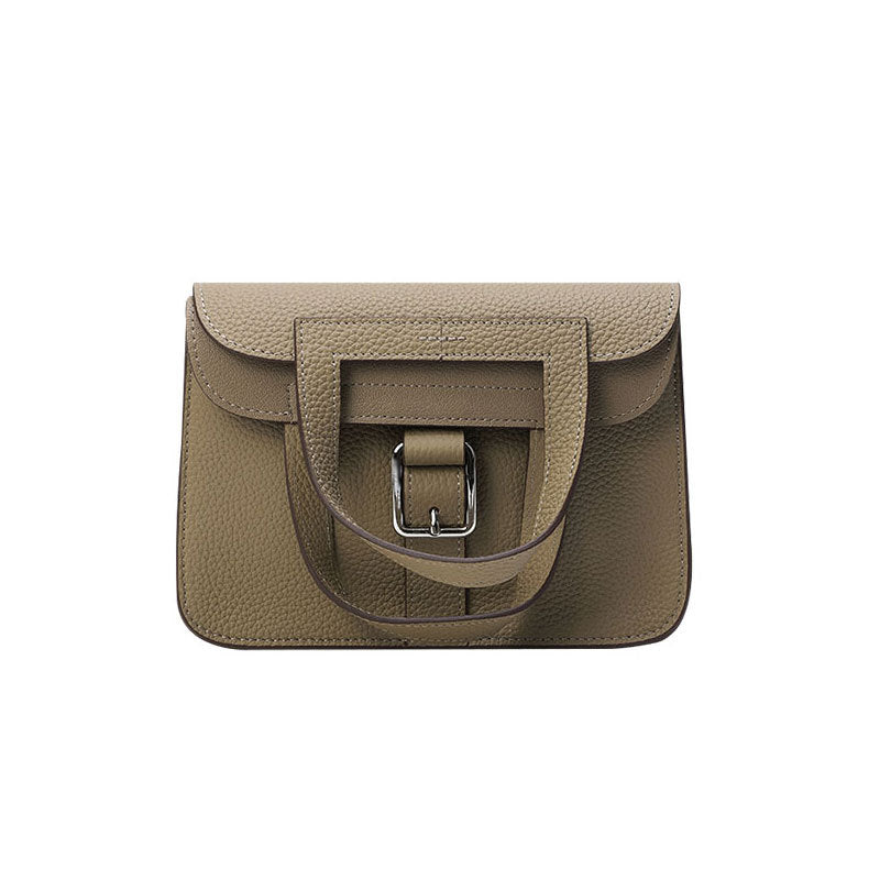 Pattern First Layer Cowhide Saddle Genuine Leather Handbags