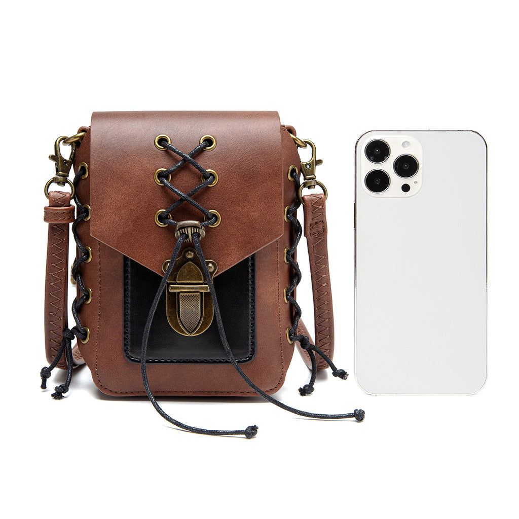 Trendy Glamorous Women's Retro Style Versatile Small Square Bags