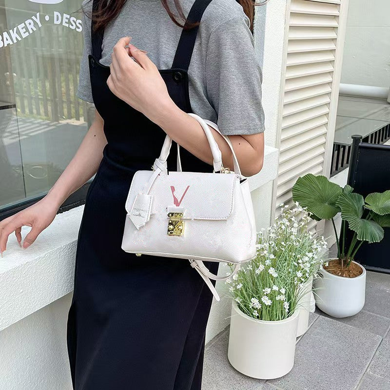 Women's Out Printed Big V High Sense Crossbody Bags