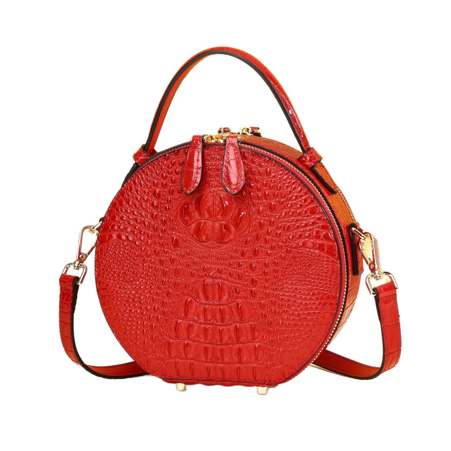 Women's Crocodile Pattern Himalayan Round Pie Summer Bags