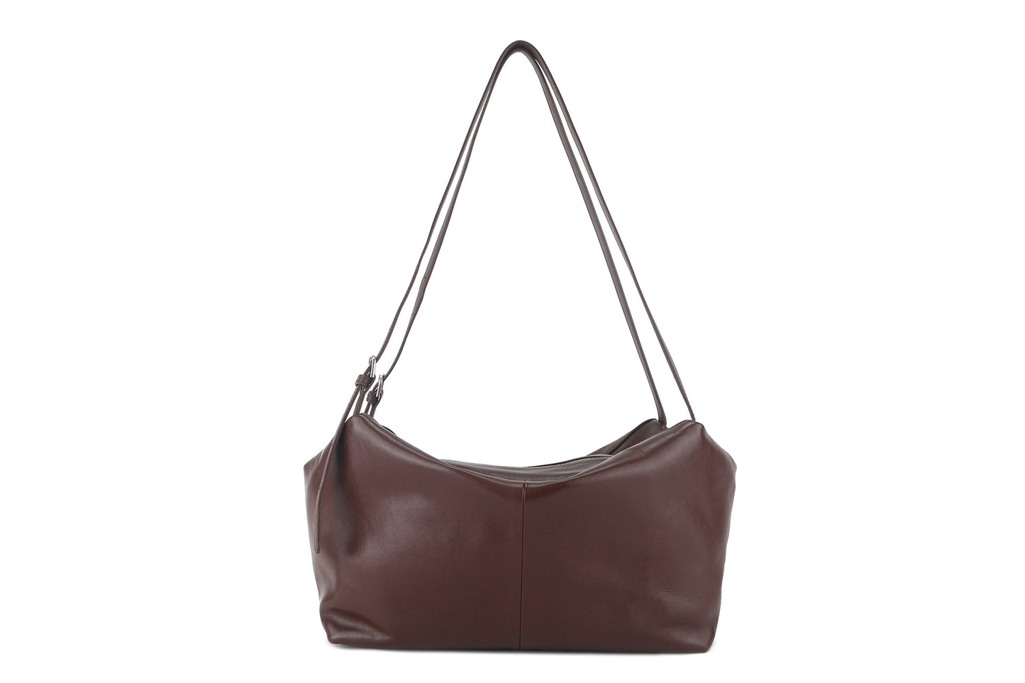 Women's Korean Soft Leather Large Capacity Bowling Handbags