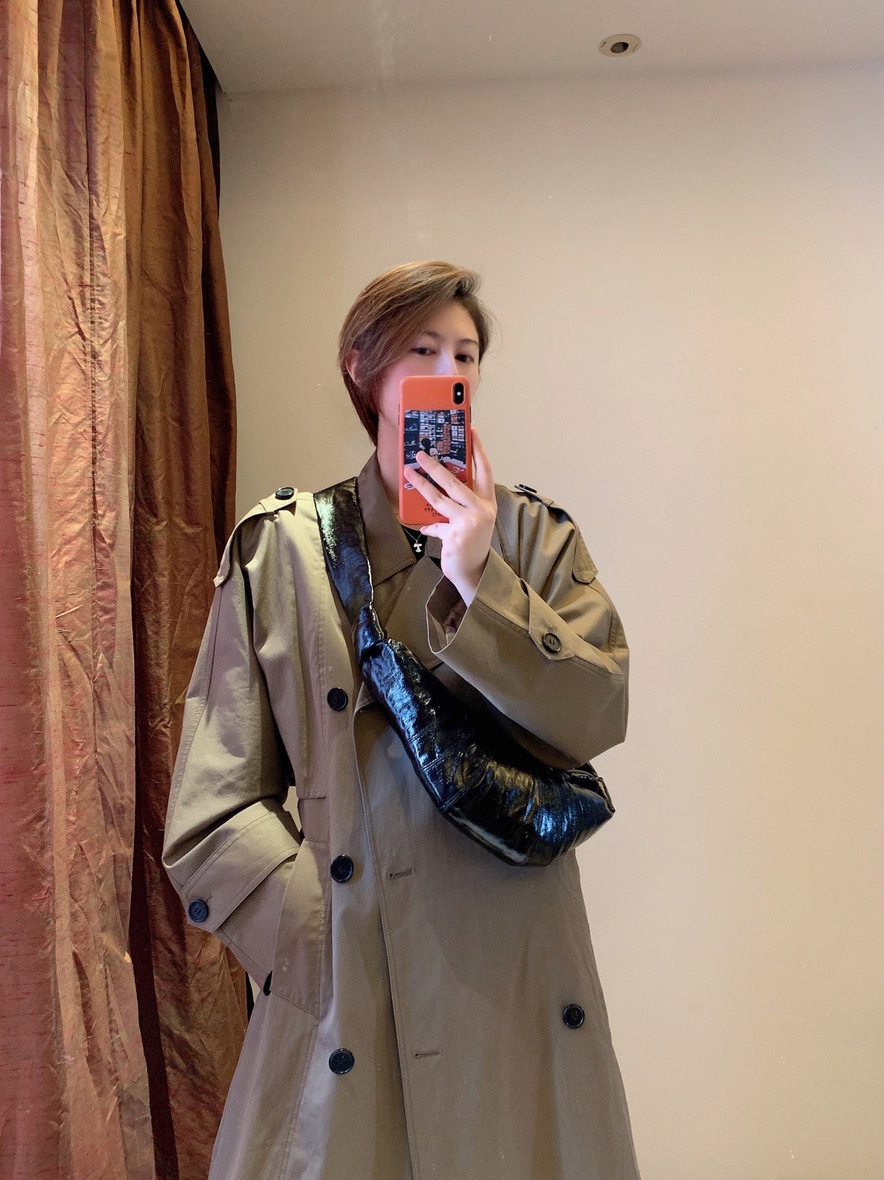 Coated Croissant Tide Can Song Unisex Crossbody Bags