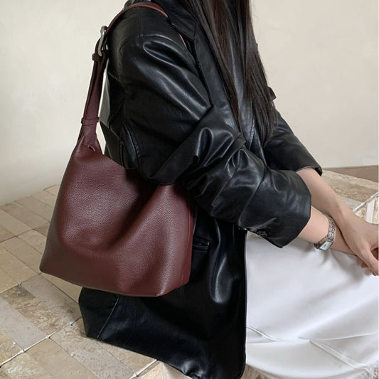 Women's Layer Cowhide Autumn Vintage Genuine Leather Bags
