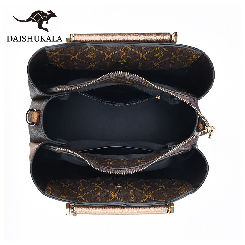 Women's Korean Style Fashion Vintage Printed Mother Handbags