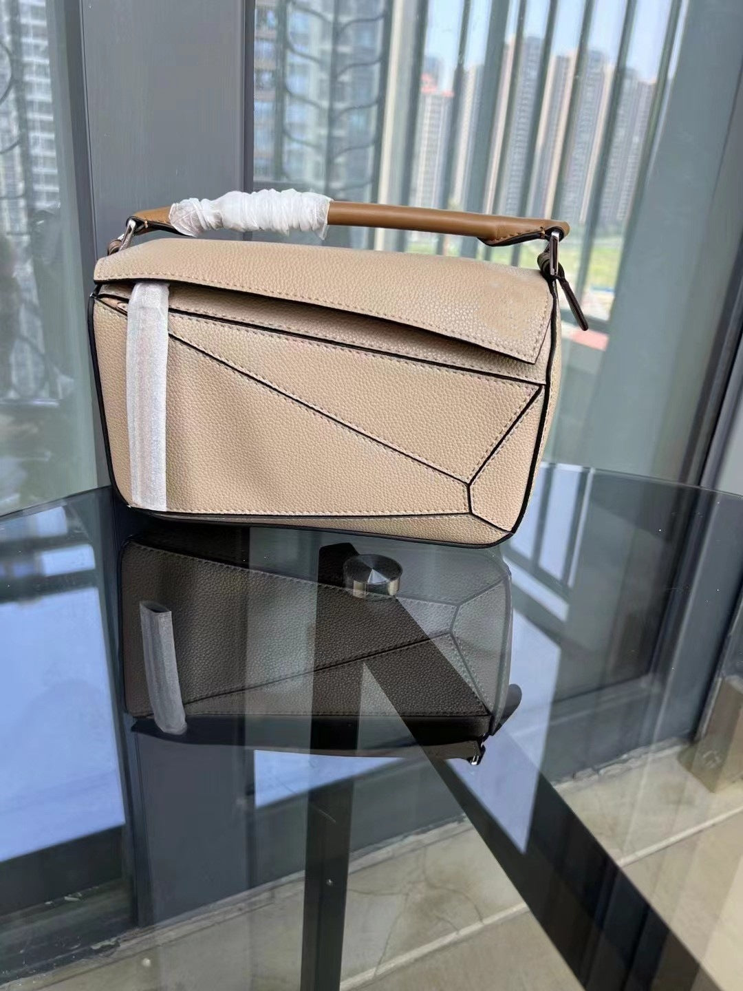 Women's Geometric Lunch Box Color Contrast Patchwork Handbags