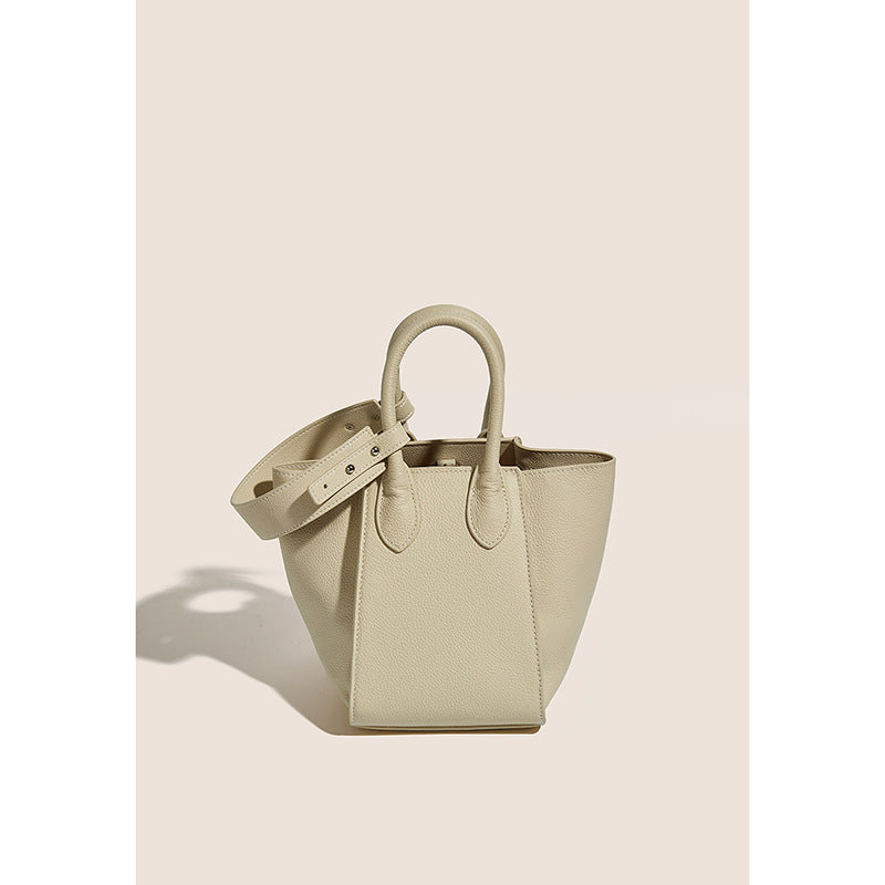 Women's Genuine Leather Wings Style Niche Exquisite Bucket Bags