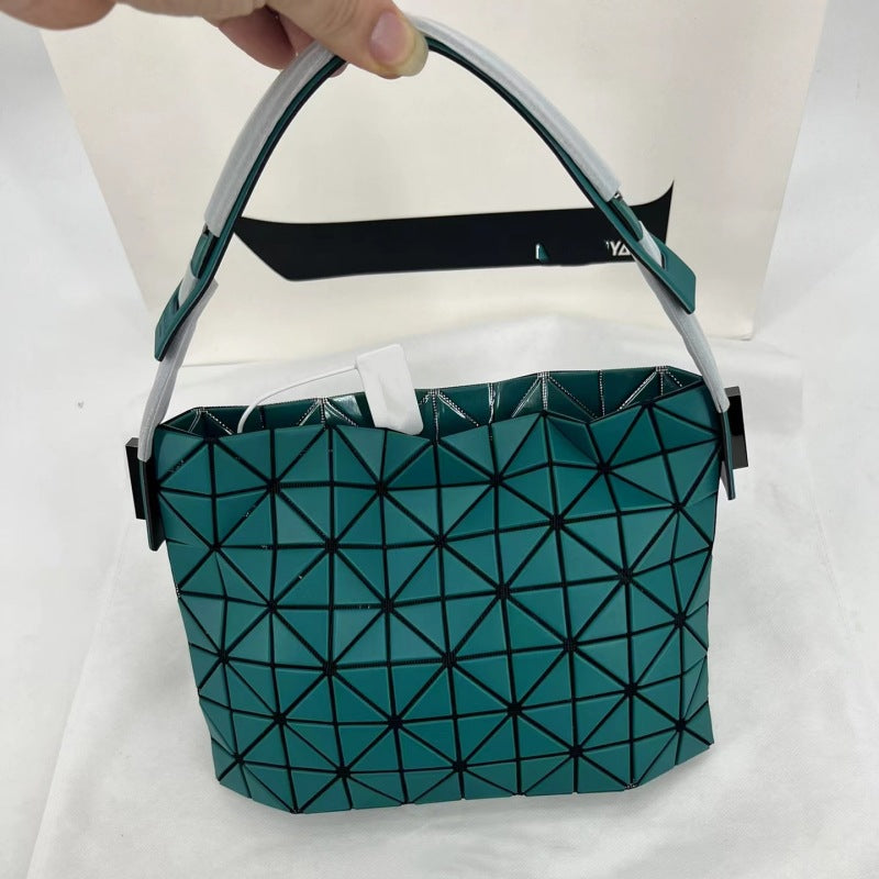 Women's Original Single Geometric Rhombus Baguette Portable Shoulder Bags