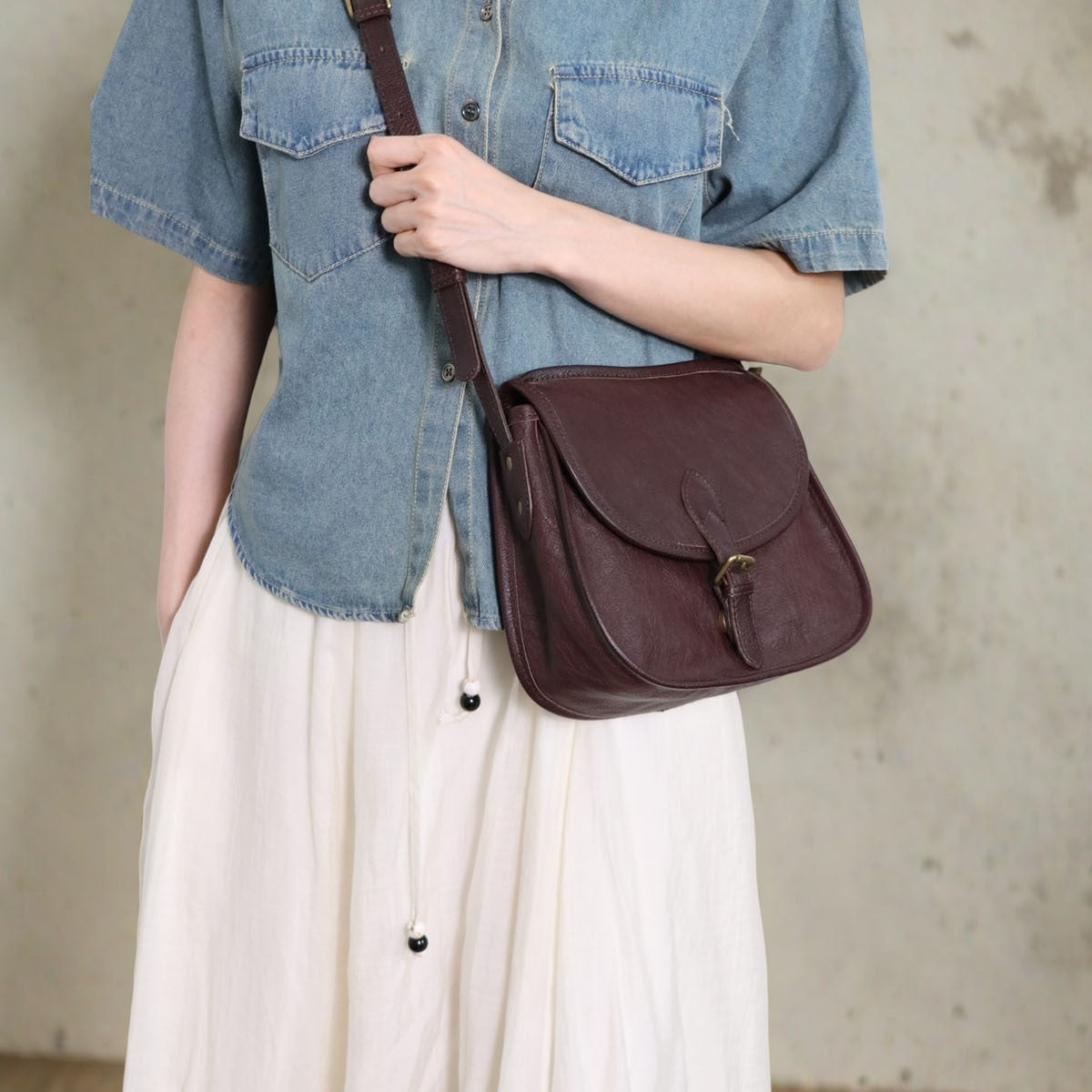 Women's British Vintage Saddle High-grade Design Western Crossbody Bags