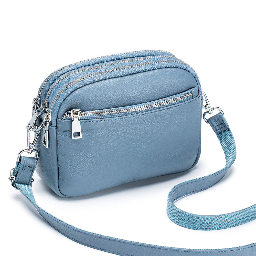 Women's Fashion Mother Triple Zipper Mobile High-grade Shoulder Bags