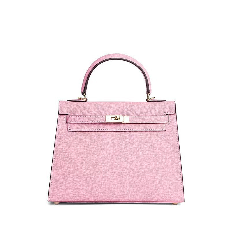Women's Palm Print Genuine Leather Kelly Mini Bags