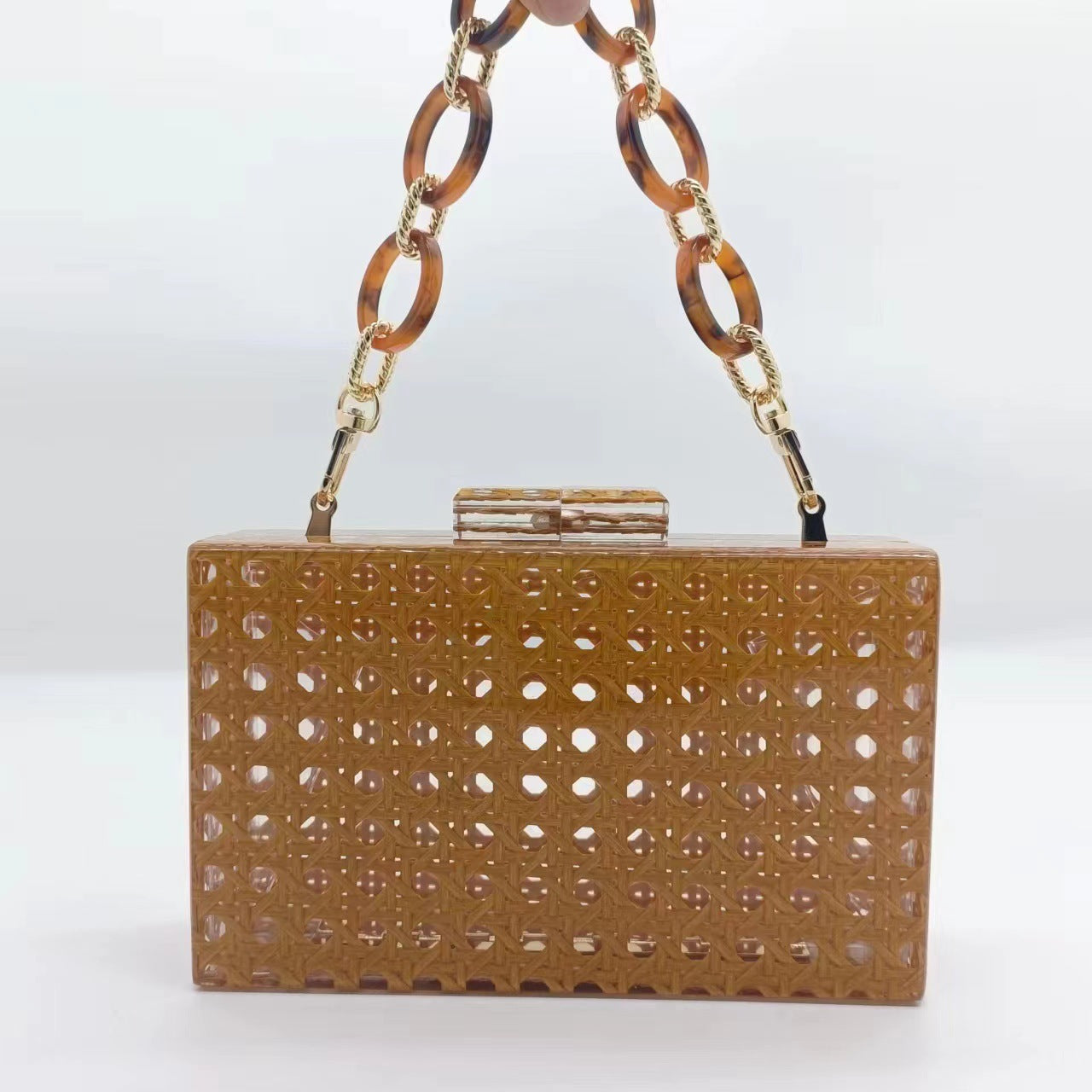 Women's Rattan Acrylic Clutch Wedding Fashion Evening Bags