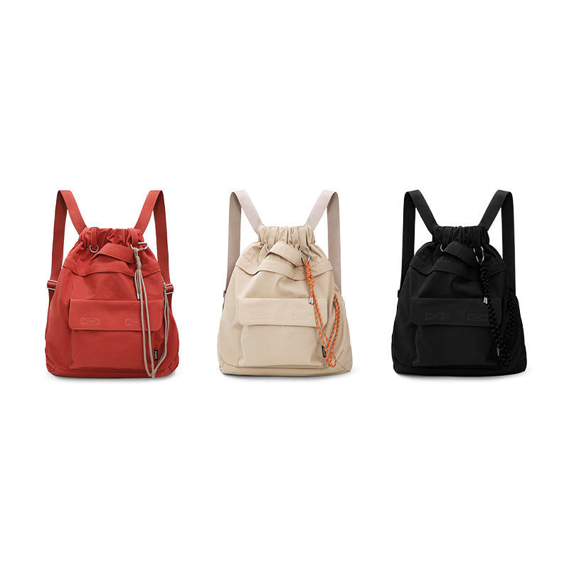 Women's & Men's & Hello Red Drawstring Large Capacity Backpacks