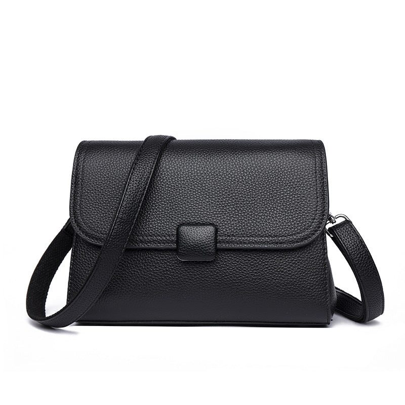 Women's Durable Genuine Leather High-grade Textured Shoulder Bags
