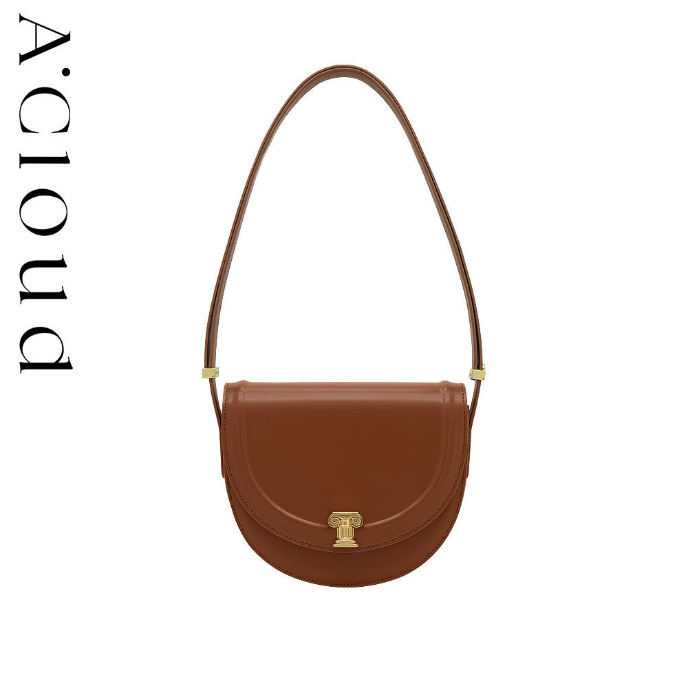 Women's Roman Column Sunset Saddle Underarm Niche Crossbody Bags