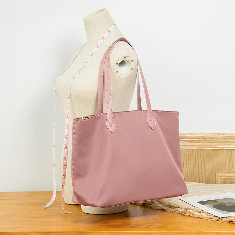 Women's Simple Large Capacity Nylon Oxford Canvas Handbags