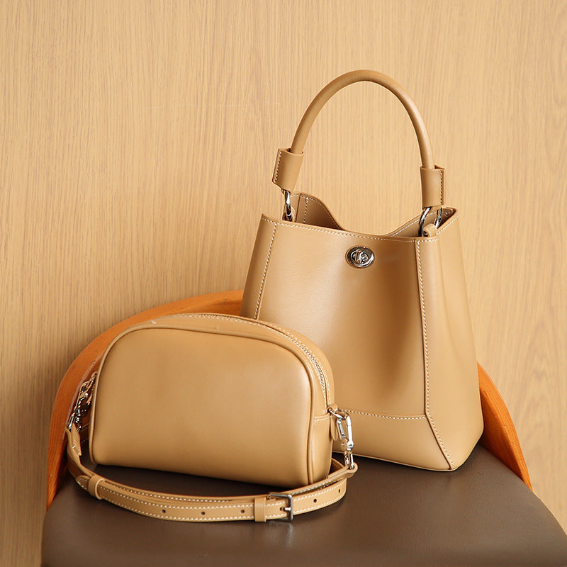 Women's Portable Leather Mother Soft Large Capacity Crossbody Bags