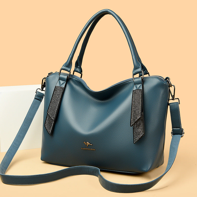Women's Creative Slouchy Stitching Fashion Big Crossbody Bags