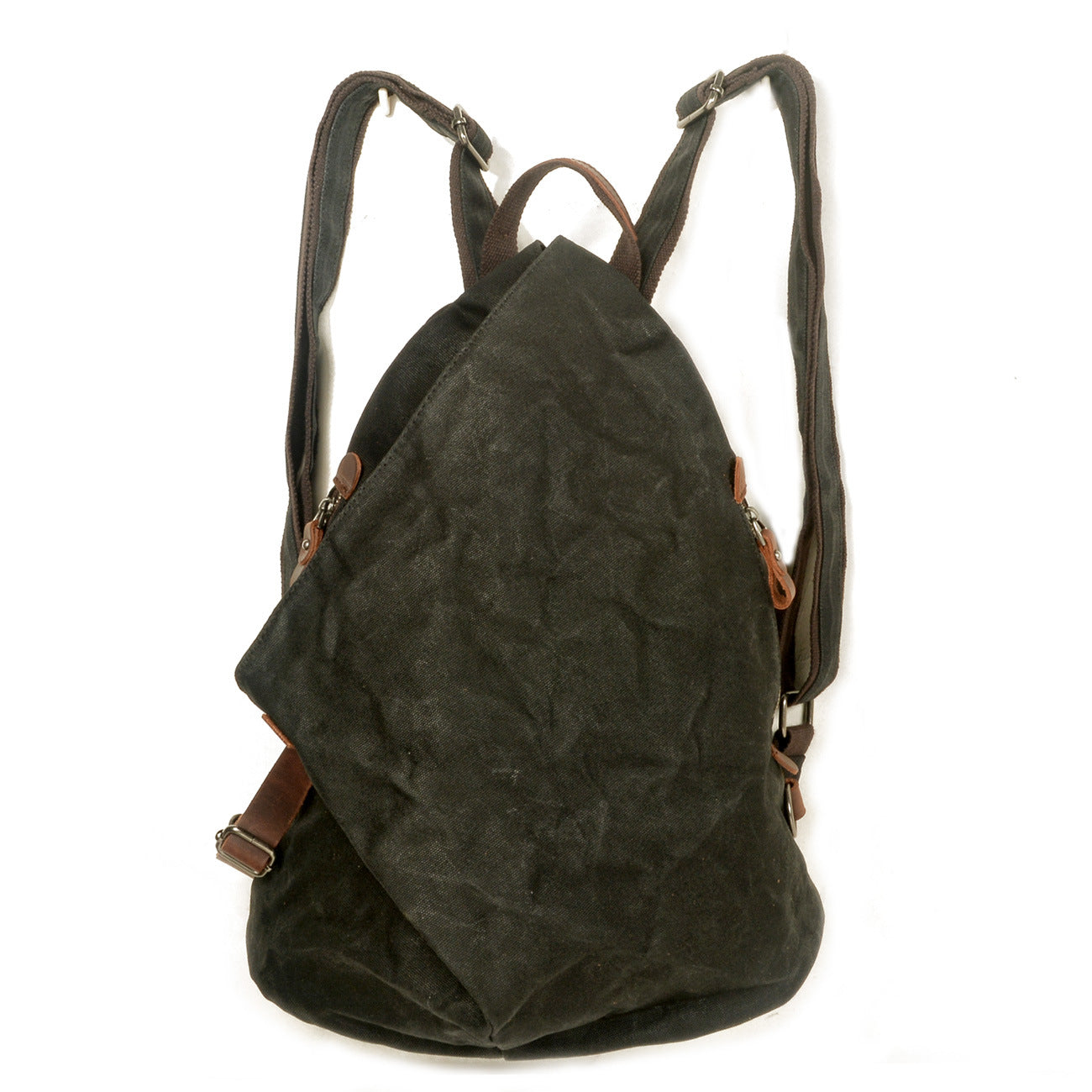 Men's Waterproof Retro Tooling Vintage Oil Wax Canvas Backpacks