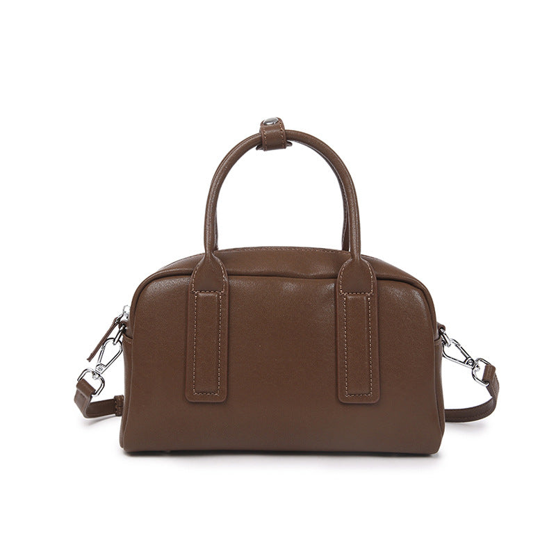Women's Genuine Leather High-grade Boston Design Commuter Crossbody Bags