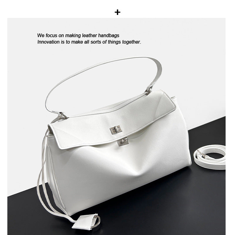 Women's Elegant Fashion Twist Cow Leather Chain Shoulder Bags