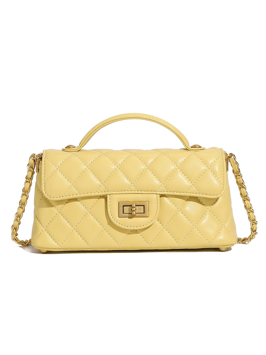 Innovative Leather Sheepskin Rhombus Underarm Fashion Crossbody Bags