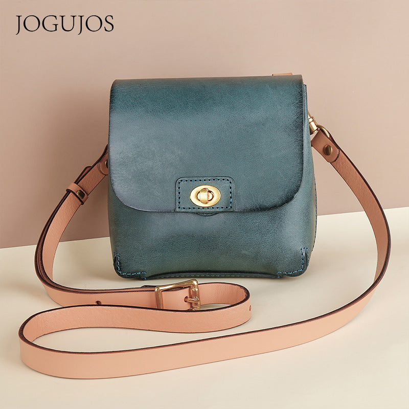 Women's Design Mobile Retro Genuine Leather Shoulder Bags