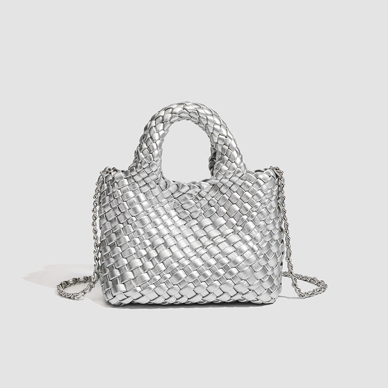Design Hand-woven Single Vegetable Basket Daily Handbags