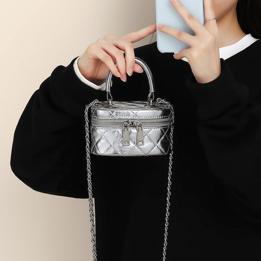 Women's Summer Popular Box Design Mini Chain Crossbody Bags