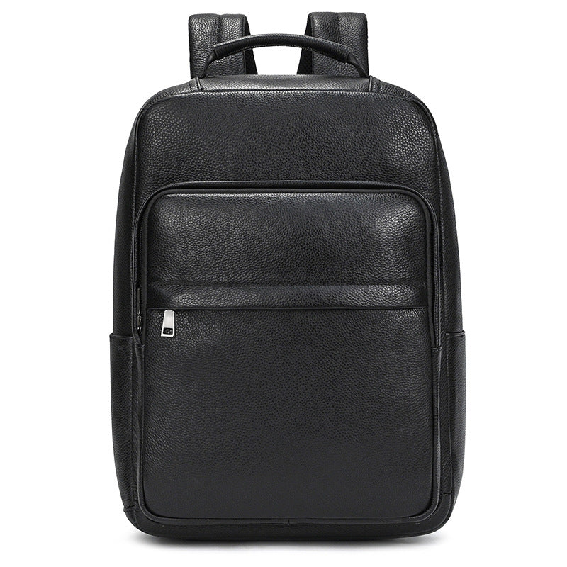 Classic Men's Simple Fashion Leather Cowhide Backpacks