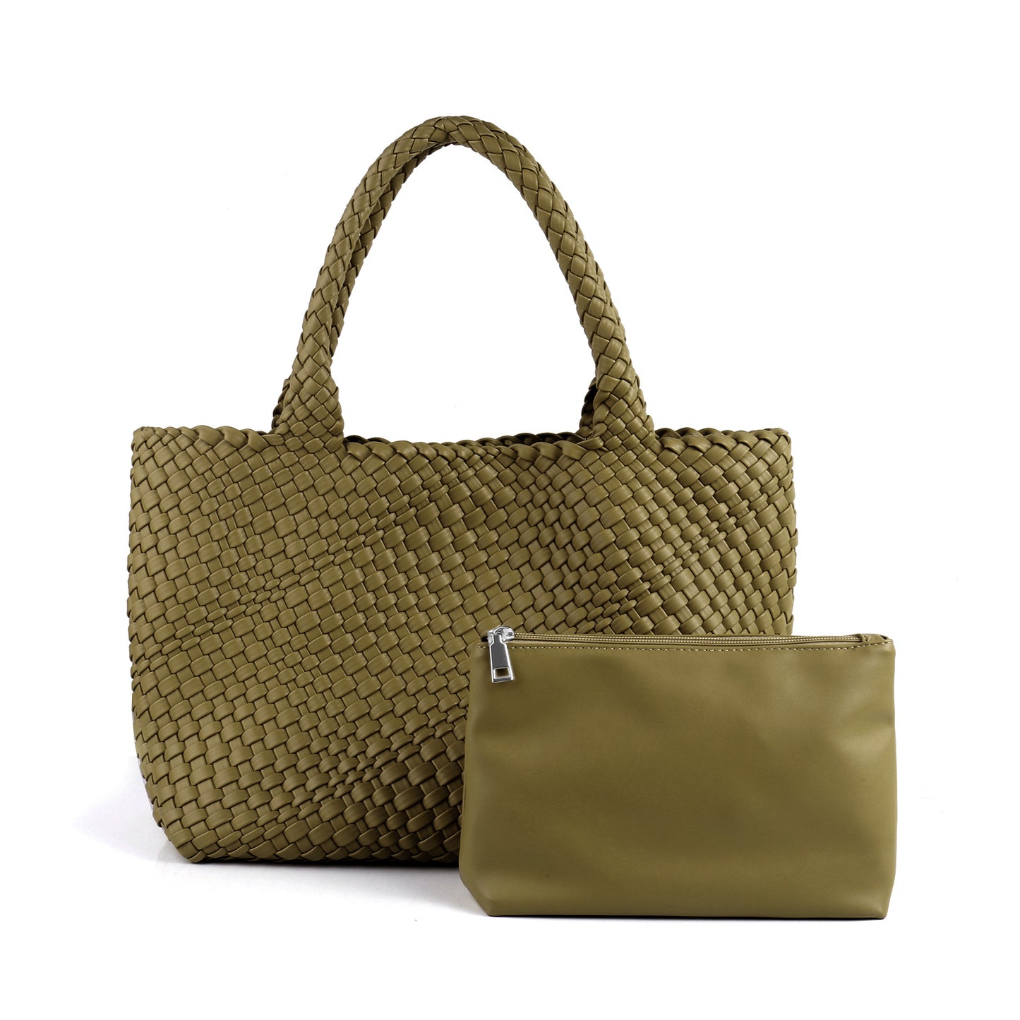 Women's Woven Letter Oversized Large Portable Simple Bags