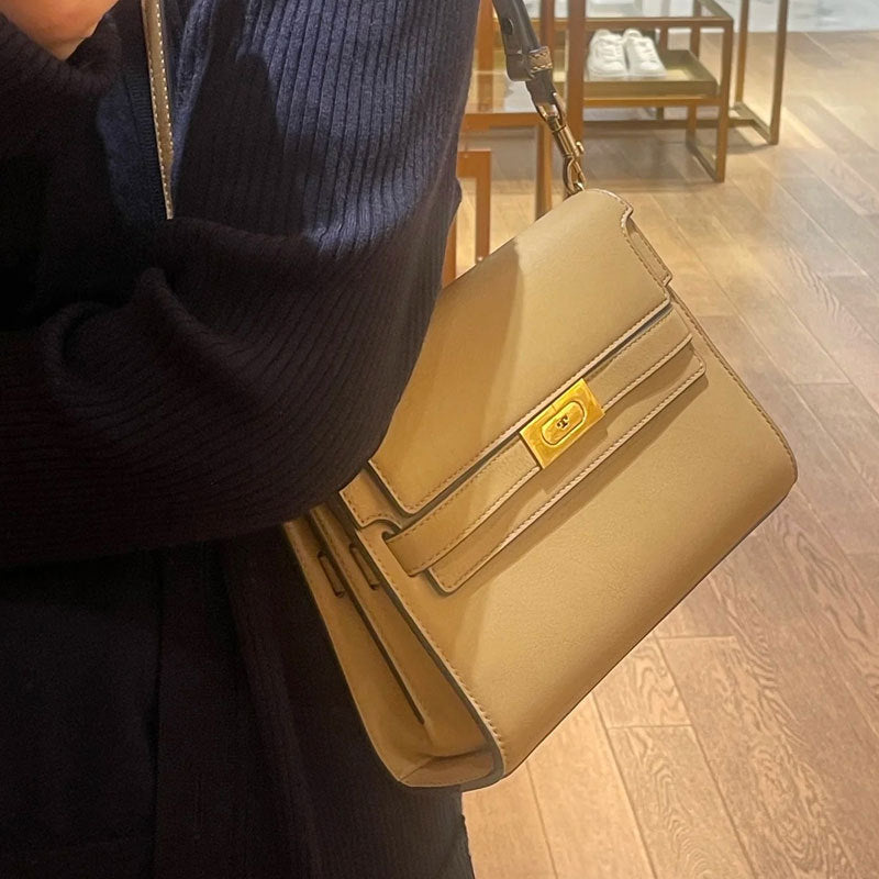 Women's Large Glass Kelly Underarm Leather Bags