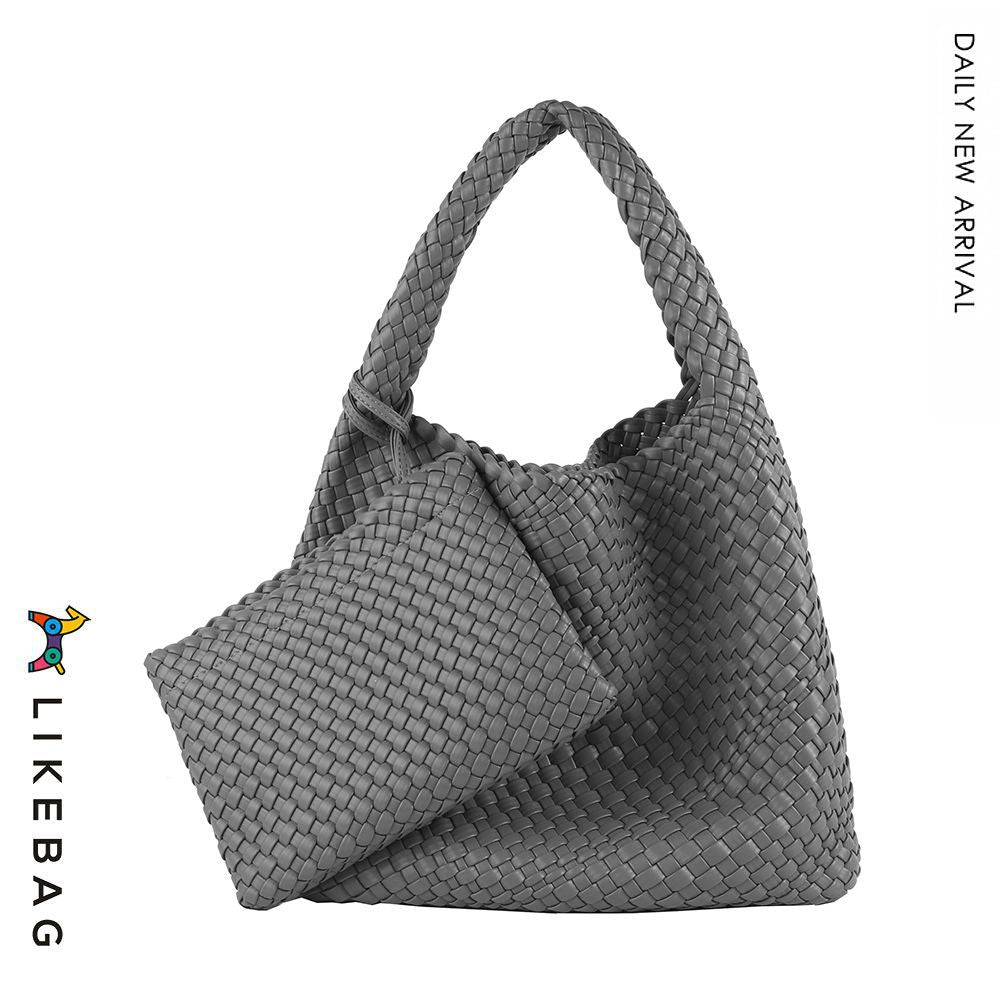 Business Commute Large Capacity Hand-woven Female Shoulder Bags
