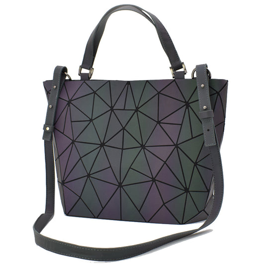 Women's Luminous Medium Geometric Rhombus Single Handbags