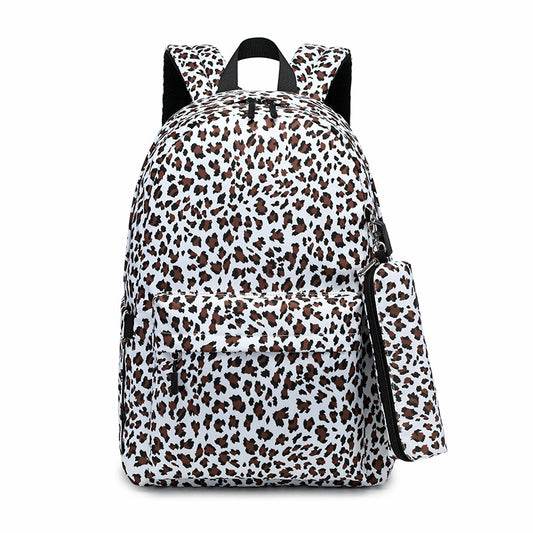 Versatile Trendy Three-piece Canvas Printed Female Backpacks