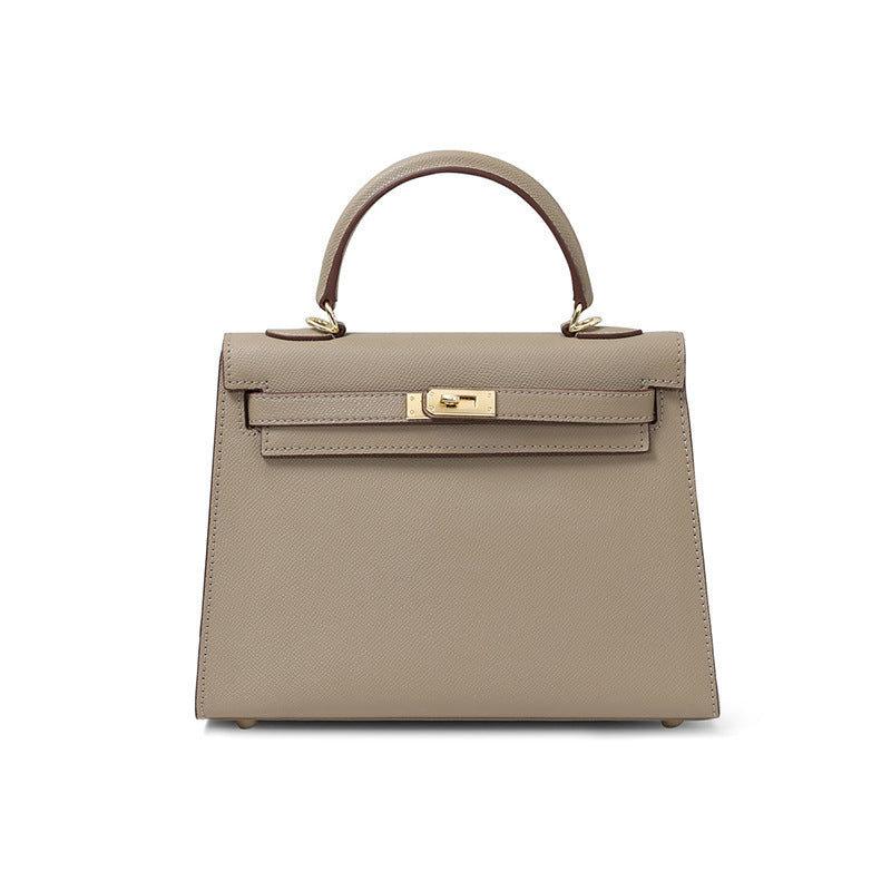 Women's Palm Print Genuine Leather Kelly Mini Bags