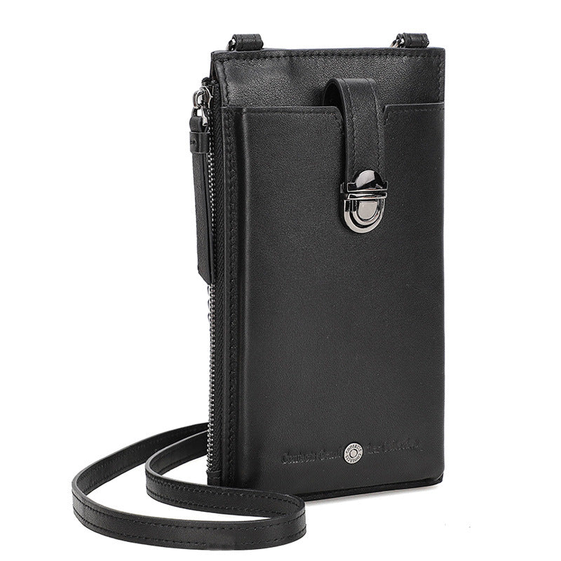 Women's Black Angel Fashion First Layer Cowhide Shoulder Bags