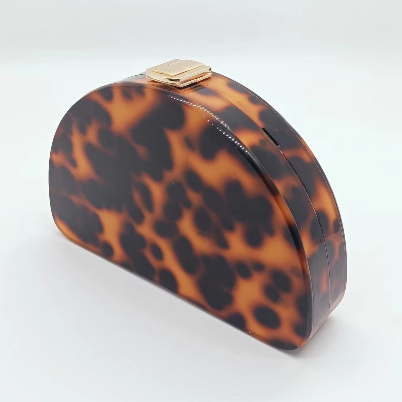 Women's Semicircle Acrylic Fashion Wedding Dinner Clutch Bags