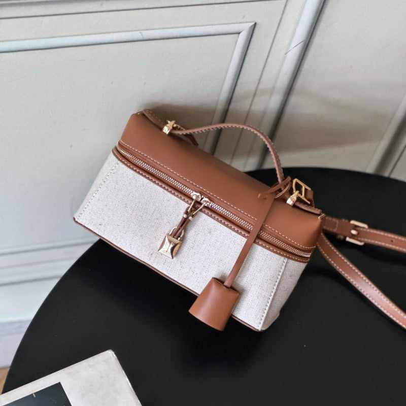 Women's Box High-grade Cowhide Genuine Leather Crossbody Bags