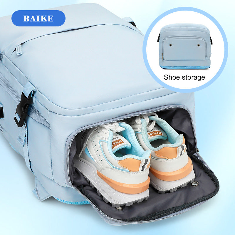 Women's Large Capacity Waterproof Dry Wet Separation Backpacks