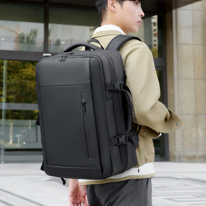 Men's Compression High-grade Business Trip Scalable Computer Backpacks