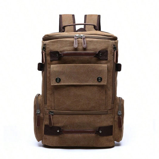 Men's Korean Style Fashion Canvas Large Capacity Backpacks