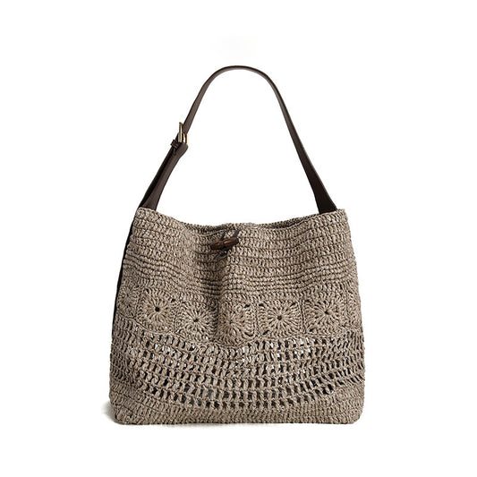 Women's Handmade Crochet Ethnic Style Woven Summer Shoulder Bags