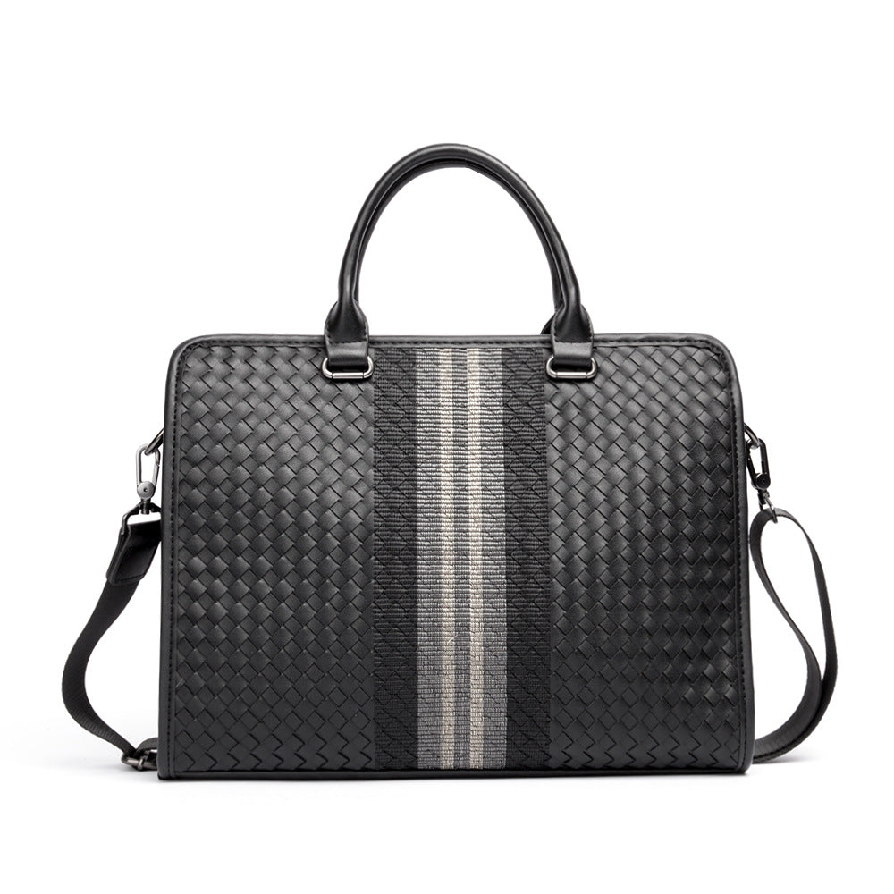 Men's Stitching Woven Business Computer Batch Bags