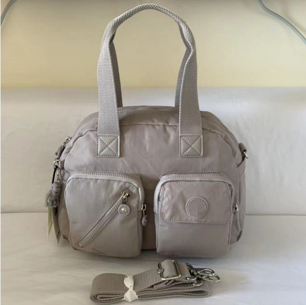 Women's Home Nylon Monkey Simple Double Pocket Handbags