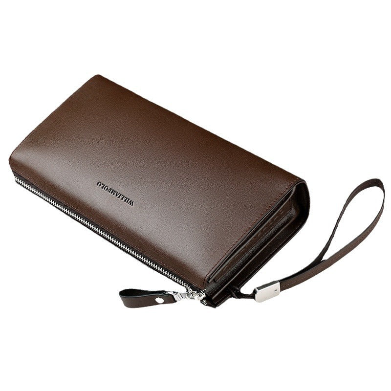 Men's Paul Clutch First Layer Cowhide Business Men's Handbags