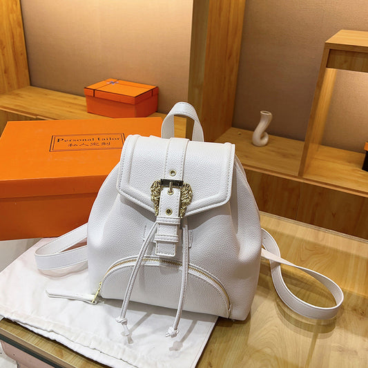 Women's Simple Fashion Pure Color High-grade Backpacks